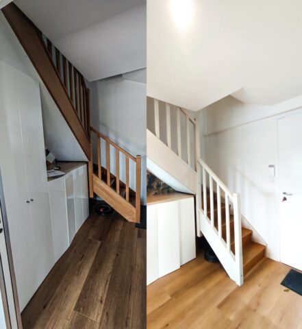 Éclaircissement d'un escalier trop sombre pour ses clients .