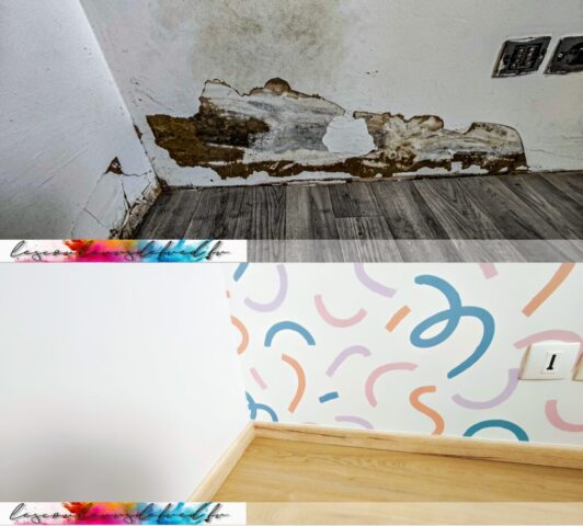 Dégât des eaux suite à une fuite de salle de bain ( douche italienne ) .