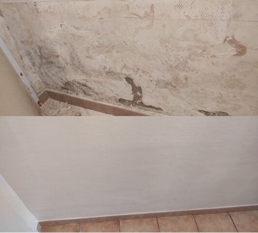 Remontée d'humidité par capillarité .